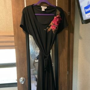 Size 6 polyester black Coldwater creek dress